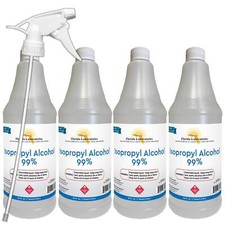 Isopropyl Alcohol 99 Anhydrous 1 Gallon - Pack In 4 Quarts