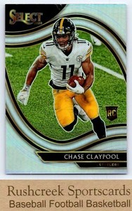 2020 Panini Select #370 Chase Claypool RC Rookie Field Level Silver Prizm