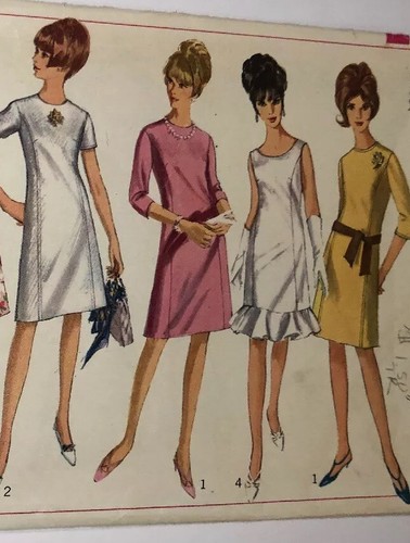 Simplicity 6492 Prinzessin genähtes A-Linien-Kleid Vintage Schnittmuster 34 Größe 14 gebraucht, in einwandfreiem Zustand - Bild 3 von 9
