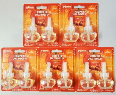 10 Glade Pumpkin Spice Things Up Plugs Ins Scented Oil Refill Limited Edition