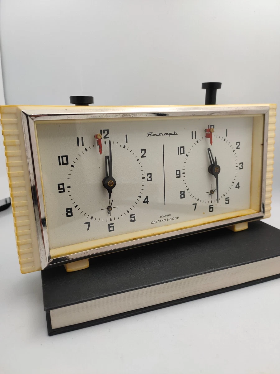 Soviet Chess Clock Jantar. Vintage Mechanical Chess Clock