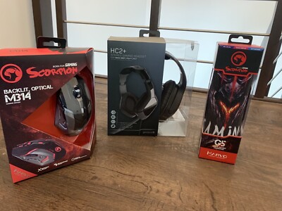 MARVO Gaming Set - Headset, Maus, Mauspad, Neu  | OVP