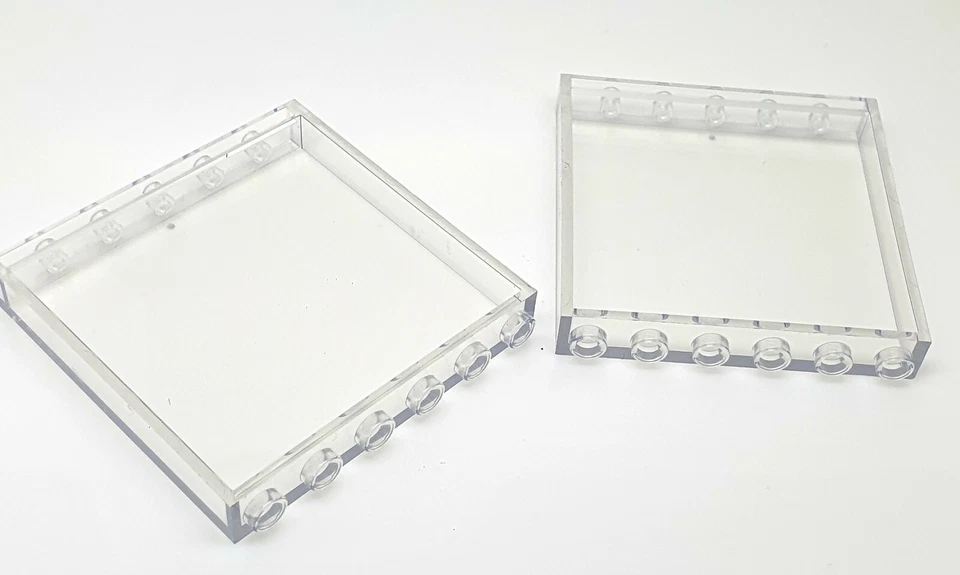 2 Stück LEGO 1x6x5 Fenster Scheibe transparent, 59349, 59350, 35286, NEU - Bild 2 von 2