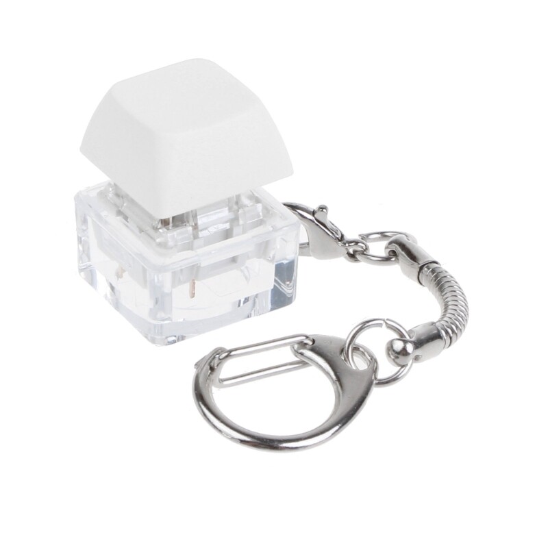 Mechanical Keyboard MX Tester Lightless Transparent Keychain with Keys
