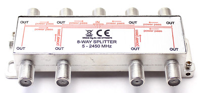 SAT BK Verteiler Splitter 8-fach 8-Way 5-2450 MHz