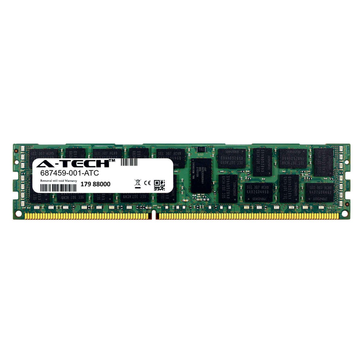 4GB DDR3 PC3-12800R 1600MHz RDIMM (HP 687459-001 Equivalent