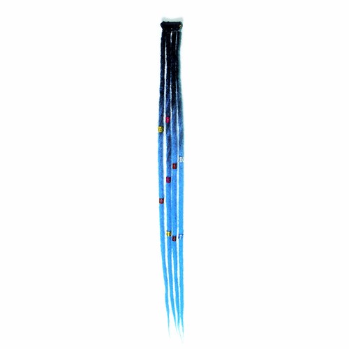 24" Colorful Clip In Dreadlocks Extensions Thin Soft Dreads Locs w/ Dreads Beads - Picture 26 of 45