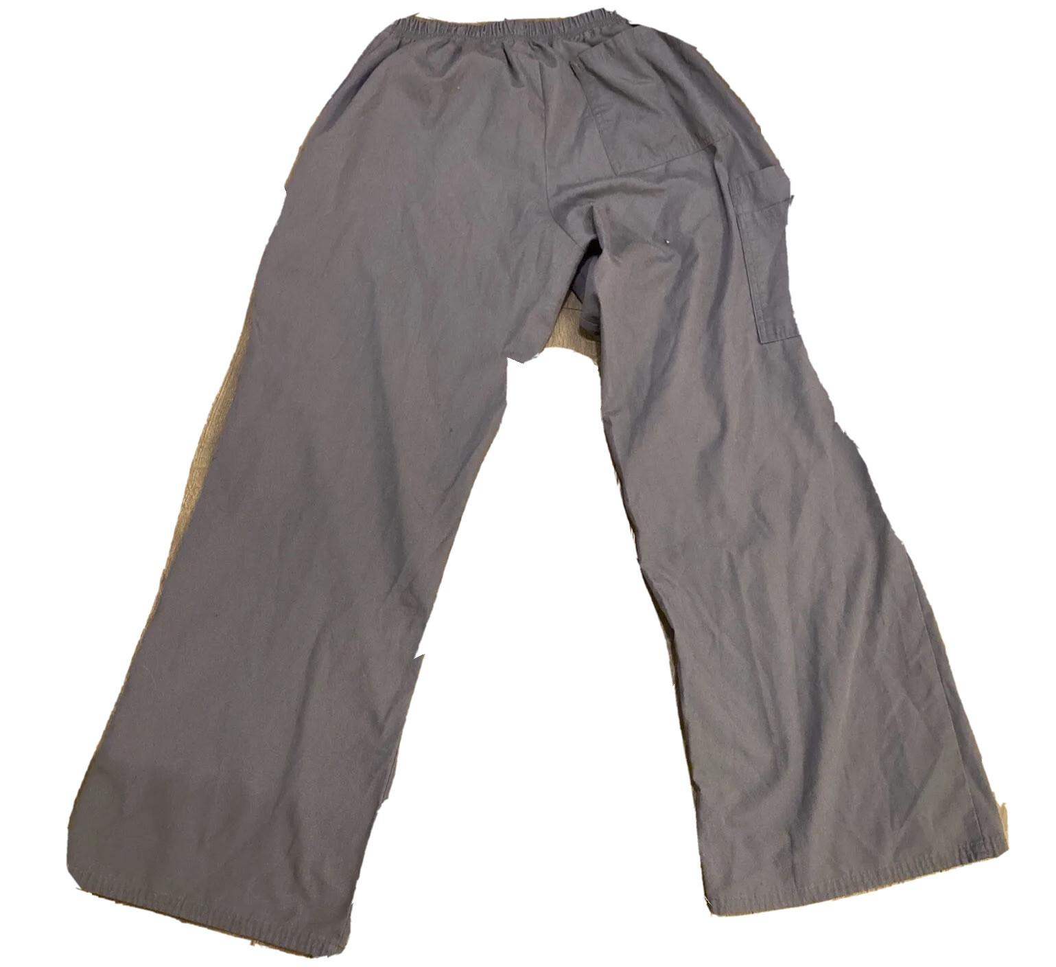 SB Scrubs S Petite Pants Casual Work Uniform Drawstring Stretch Waist Adult Gray