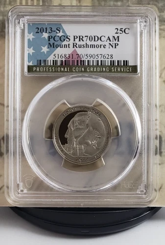 2013-S Mount Rushmore NP - Quarter - PCGS PR70DCAM - South Dakota - Tops! 7628