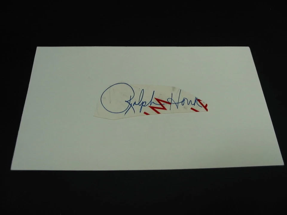 Yankee Ralph Houk (d.2010) Signed Autograph Mounted Cut Signature 3X5 Index Card - Image 3 of 3