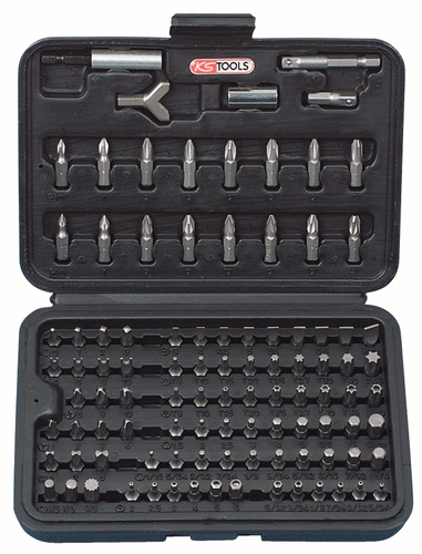 1/4" Profesional Juego de Brocas, 100-tlg. 911.2026 Puntas Tx Torx Pz Ph Ls Pzd - 第 1/1 張圖片