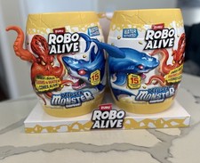 Robo Alive Deep Sea Monster Surprise OCTOPUS and shark unboxing