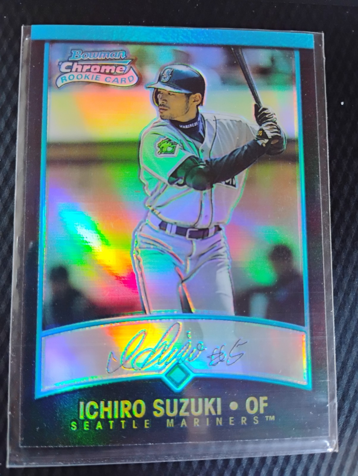 2001 Bowman Chrome REFRACTOR #351B Ichiro Suzuki Japan ROOKIE CARD HALL OF FAME