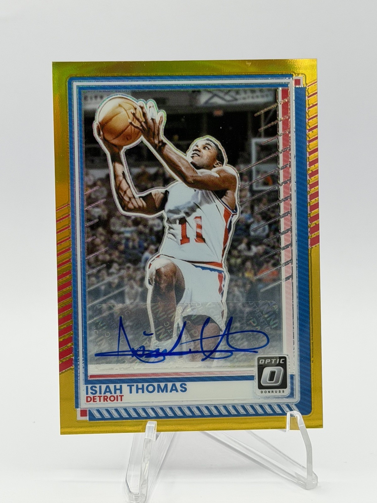 2025/26 Donruss Basketball Optic ISIAH THOMAS Gold Prizm AUTO 05/10 #148