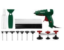 Parkside Dellen-Reparatur-Set + Hei&szlig;klebepistole Auto KFZ Fahrzeugreparatur