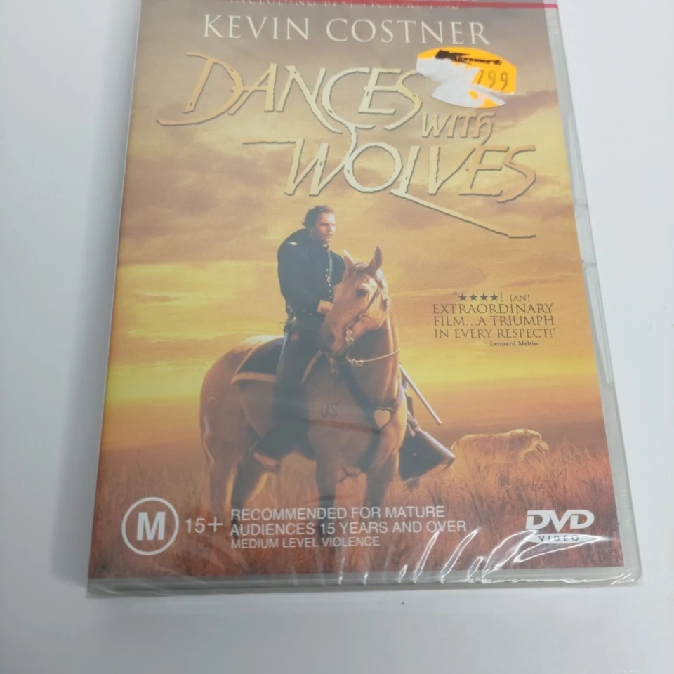 Dances With Wolves  DVD PAL Region 4 Brand New & Sealed (Kevin Costner 1990) - Image 3 of 4