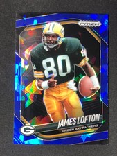 2025 Panini Prizm Black Blue Ice #60 James Lofton /125 YT92