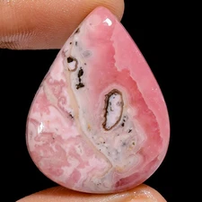 100% Natural Rhodochrosite Pear Shape Cabochon Gemstone 48.5 Ct 31X24X5mm X25298