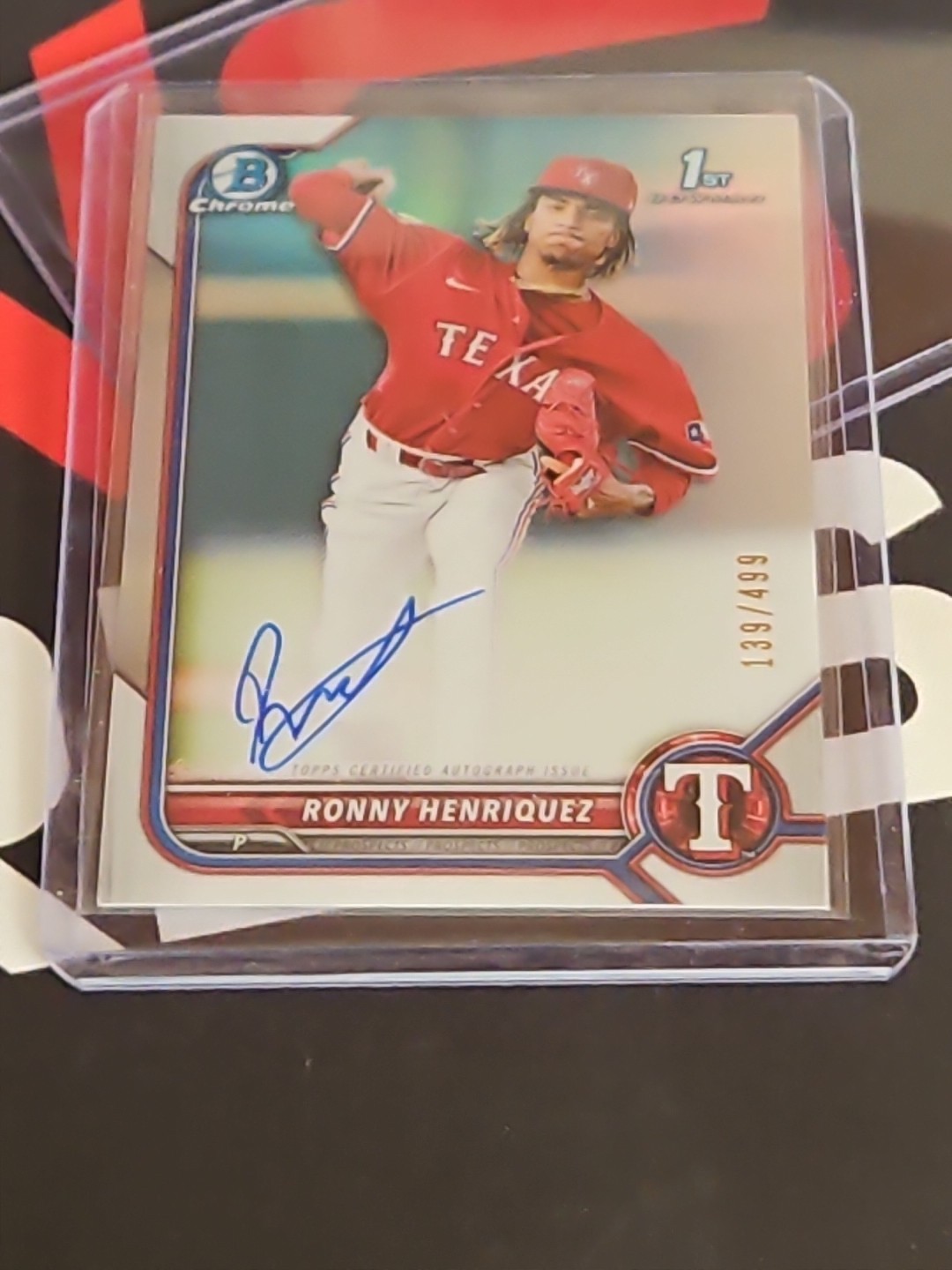 2022 Bowman - Chrome Prospect Autographs Ronny Henriquez #CPA-RH Refractor /499
