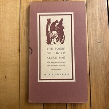 Poems Of Edgar Allan Poe, Peter Pauper Press, c.1940, Illust: Hans A. Mueller