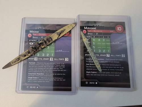 Axis Allies War at Sea Japan Mogami & Murasame