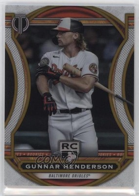 2023 Topps Tribute Rookies Gold 16/75 Gunnar Henderson #99 Rookie RC 00d2