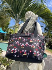 Disney Baby Minnie Mickey Mouse Diaper Bag Black Red Excellent Condition Fffeddw