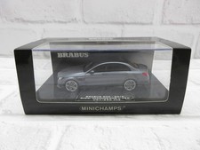 Miniature Car 1/43 Mini Champs Brabus 600 Mercedes AMG C63S 2015 Gray Model Car