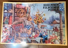 3000 Piece Puzzle FX Schmid Puzzle Country Hideway 3000 Piece Brand New NOS