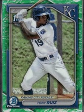 2024 Bowman #BCP-80 Tony Ruiz Chrome Prospects Lunar Glow Refractors
