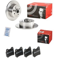 2 BREMBO Bremsscheiben 261mm + Beläge hinten für Opel Kadett E CC Vectra A 2.0