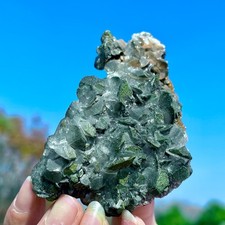 179G Natural Colorful Pyrite Symbiosis Petal Calcite Crystal Raw Specimen