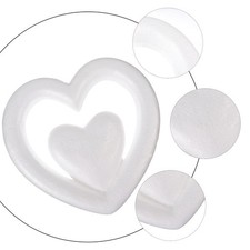 Reusable White Foam Heart Pendant DIY Craft Wedding and Valentine Decoration
