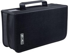 CD Case DVD Storage Holder, CD/DVD Wallet 128 Black binder,