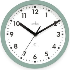 Acctim 74665 Nardo 20cm Radio Controlled Green Wall Clock