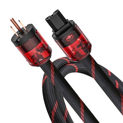 Audiocrast HiFi Power Cable 6.6FT/2M 125V 15A with US Plug & IEC C13 Connecto...