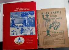 Vintage Text Book Protectors from Philadelphia High School Lot Of 2