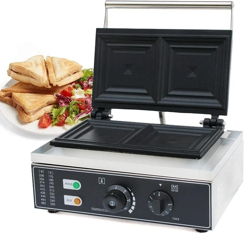 Electric Double-plate Sandwich Maker Non-stick Coating Toaster Press Grill Maker