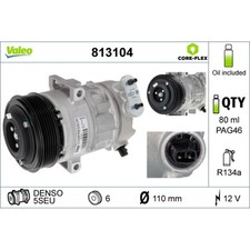 Kompressor Klimaanlage VALEO 813104 für Abarth Fiat Alfa Romeo Opel Punto Doblo