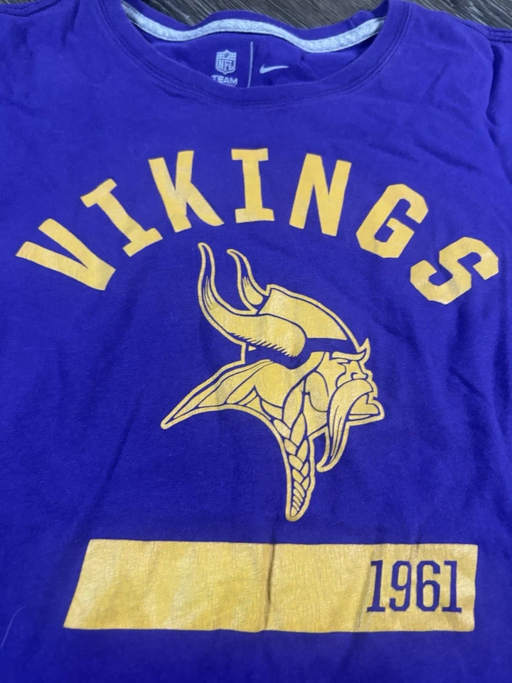 Nike Minnesota Vikings Niñas Camisa Grande Púrpura NFL Foto 2 de 4