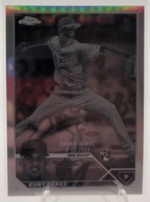 2023 Topps Chrome Update Eury Perez #USC175 RC Marlins Rookie Debut Negative