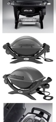 Weber Q 1400 Dark Grey Tabletop Grill