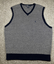 Polo Ralph Lauren Men's Birdseye Knit Linen-Cotton V-Neck Sweater Vest Size XL
