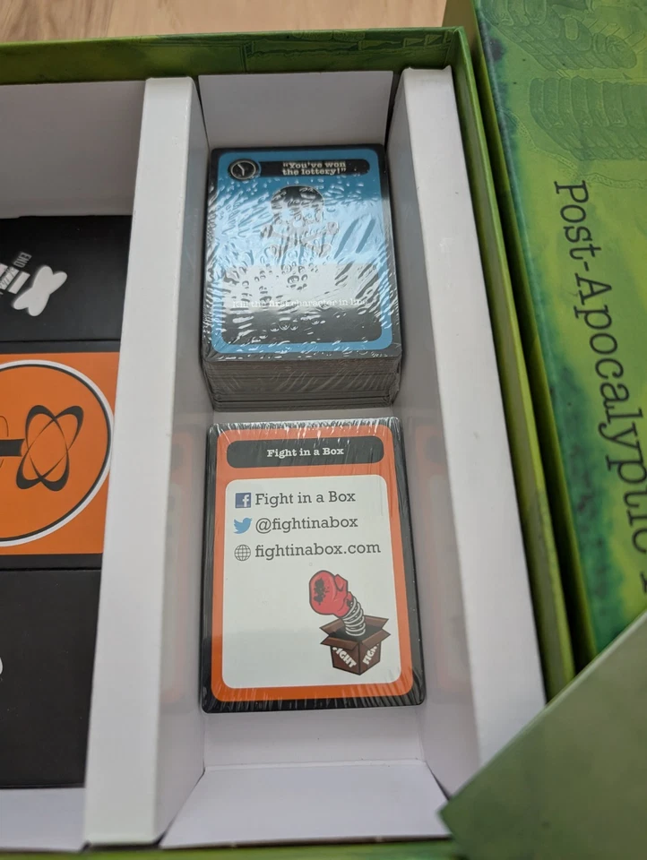 Fight in a Box Boardgame End of the Line Post Apocalyptic Game Missing Shrink  - Image 3 of 4