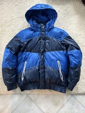 Adidas Daunenjacke Winterjacke blau glanznylon Gr. M shiny Jacket Jacke