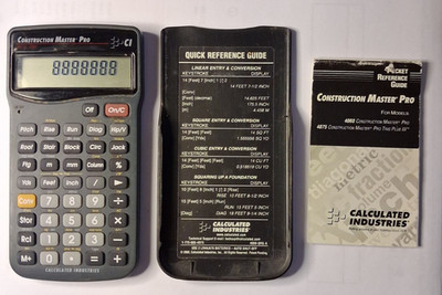 Calculated Industries Construction Master Pro 4060 Handheld Calculator LCD Disp 
