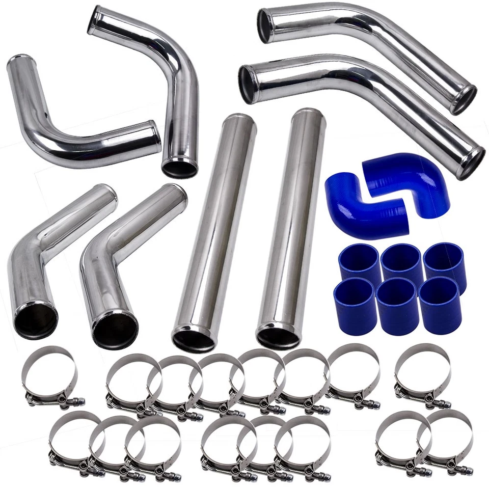 1 x Universal 2.5" Custom Set Up Turbo Intercooler Piping Duct Kit T-Bolt Clamp - Imagem 2 de 4