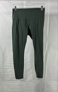 Lululemon Women's Align High-Rise Pant 28" Dark Green Leggings Sz 10
