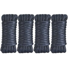 3/8 Inch x 15ft Marine Boat Dock Lines 4 Pack Double Braided Nylon Boat Rop...