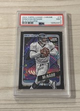2024 TOPPS COSMIC CHROME DONOVAN MCNABB BLACK ECLIPSE #3/10 PSA 9 MINT 